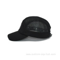 Black Full Mesh 5 Panel Running Cap